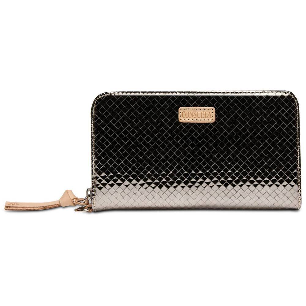 NEW CONSUELA women's kyle essential wallet in gunmetal